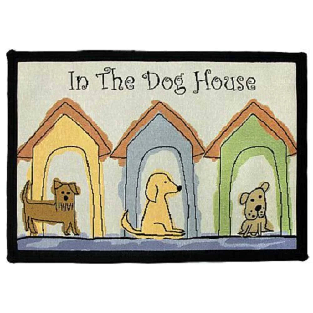 PB Paws & Co. Pet Collection Tapestry Pet Mats, Dog Houses Multi Pattern