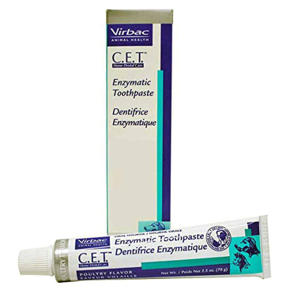 Virbac C.E.T Enzymatic Toothpaste for Dogs & Cats, Poultry Flavor